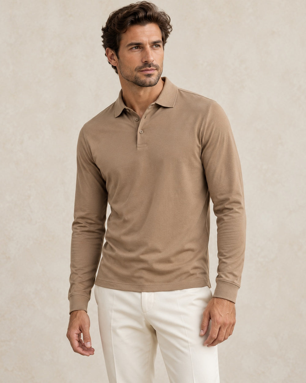 Portofino polo met lange mouwen