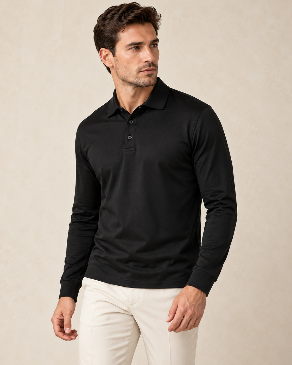 Portofino polo met lange mouwen