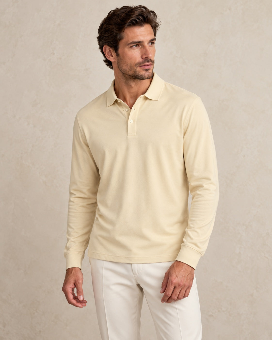 Portofino polo met lange mouwen