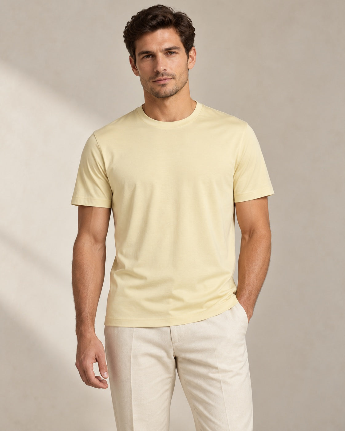 Firenze T-shirt van gemerceriseerd katoen