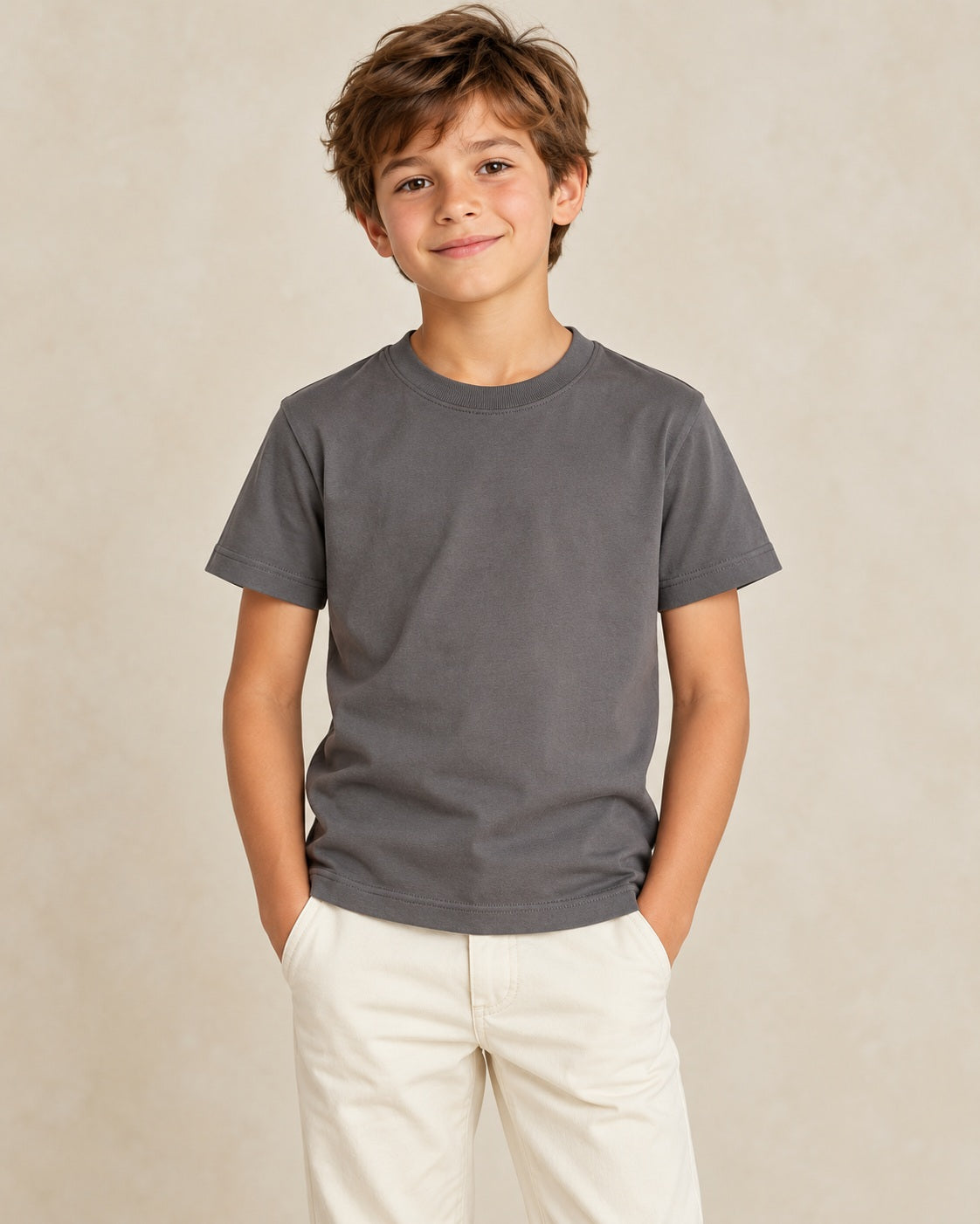 Luca T-shirt van gemerceriseerd katoen voor kinderen